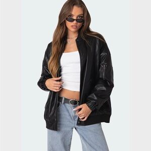 Edikted Black Women's Bomber Jacket